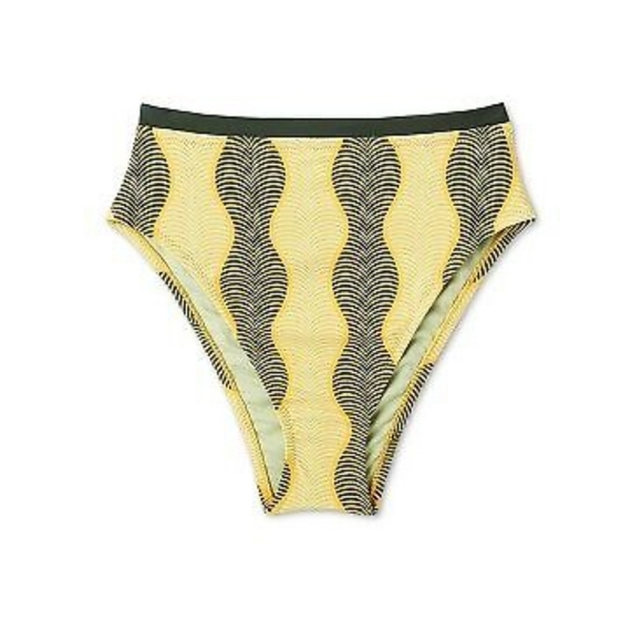 Women's Fe Noel x Target Wave Print High Leg Cheeky Bikini Bottom Size 2X NWT - Picture 7 of 9